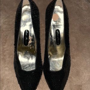 Ann Marino sequined heels